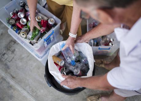 Bags from sales bottles